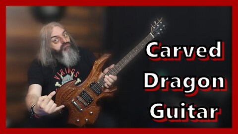 New Guitar Day Carved Dragon Guitar