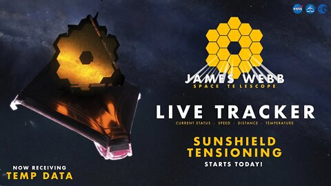 Sunshield Tensioning Begins Monday! - James Webb Tracker! #NASA #WEBB