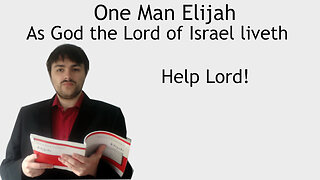 One man sings Elijah - As God the Lord of Israel liveth - Help Lord - Mendelssohn