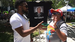 “Trump is The Only Politician to Do What He Said He Would” - Ultra Maga Protestor at Indictment