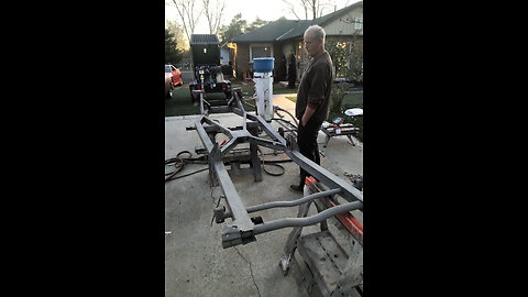Shotblasting the 1959 triumph tr3 frame and chassis