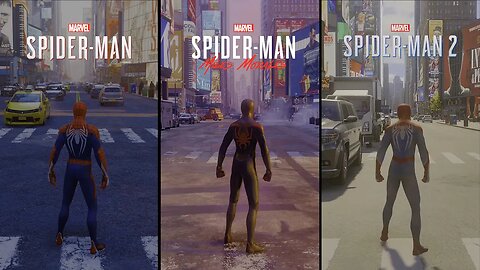 Spider-Man vs Spider-Man Miles Morales vs Spider-Man 2 - Comparison