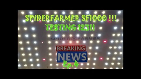 SpiderFarmer SF1000 Testing 123! EP.4 Training!! #SF1000 #SPIDERFARMER