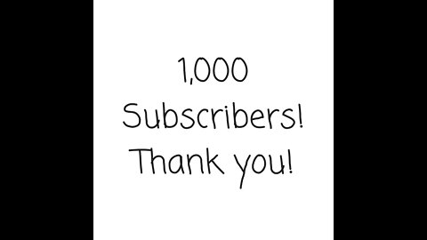 Here's How To Get Your First 1,000 Subscribers!