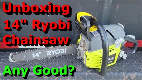 Unboxing a Ryobi Chainsaw | Ryobi 14" 2-Cycle Gas Chainsaw | RY3714