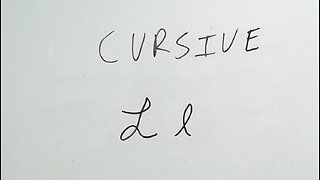 Cursive Letter L