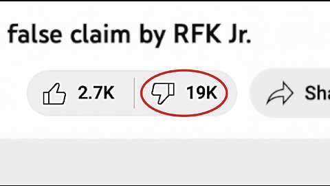 RATIOED! Likes to Dislikes On Videos Attacking Robert F. Kennedy Jr.