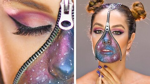 DIY Beauty Hacks | Be The Center of The Universe With This Stellar Galaxy Makeup & More Ideas
