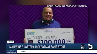 Fact or Fiction: Man wins lottery three times?