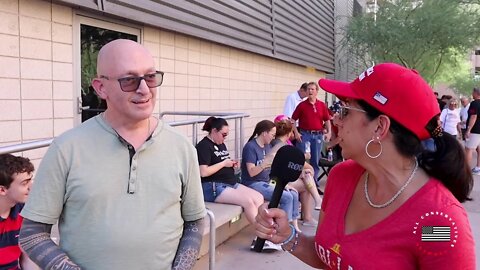 Arizona Voter Reaction with Joann Wheeler | Turning Point USA Event | AllConservatives.com