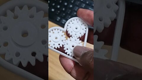 Heart Gears: First 3D Prints using the Monoprice Mini Delta V2 3D printer.