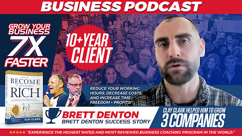 Business | Brett Denton Success Story | 10 Year + Clay Clark Client Shares How Clay Clark's Business Coaching Has Helped Him to Grow 3 Of His Companies Including KvellFit.com, a TipTopK9.com Franchise & SawToothWoodProducts.com