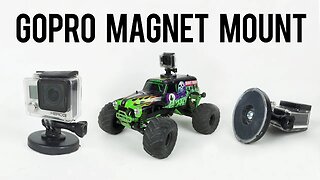 Grave Digger RC With Magnetic GoPro Mount Test Run