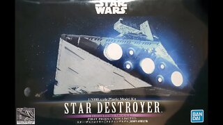 1/5000 Bandai Imperial Star Destroyer Review/Preview