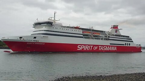 Spirit Of Tasmania Outbound Devonport Tasmania.