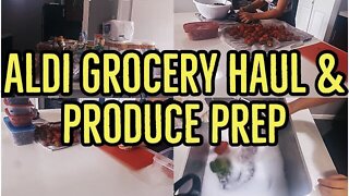 ALDI GROCERY HAUL & PRODUCE PREP 2021 | COOK & CLEAN WITH ME|GROCERY HAUL & INGREDIENT PREP|ez tingz