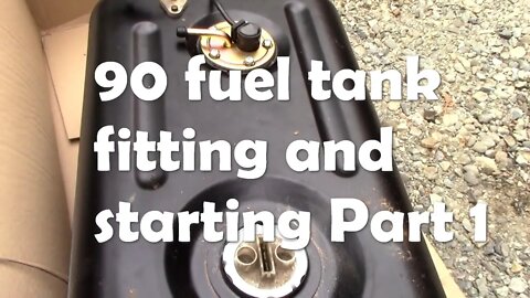 Land Rover 90 fuel tank fitting, and will it run? Part 1