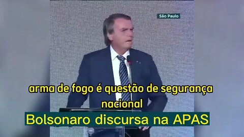 Bolsonaro discursa na APAS