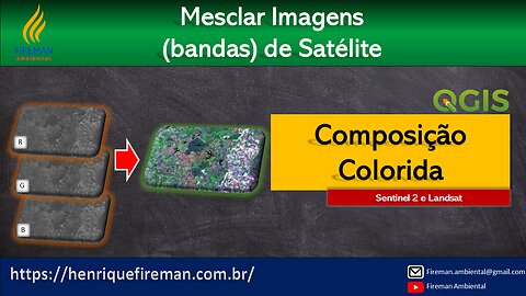 Composição Colorida de Imagens de Satélite - QGIS