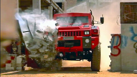 Indestructible' Car Survives Bombs and Drives Through Walls