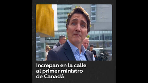 Justin Trudeau es confrontado por un ciudadano descontento