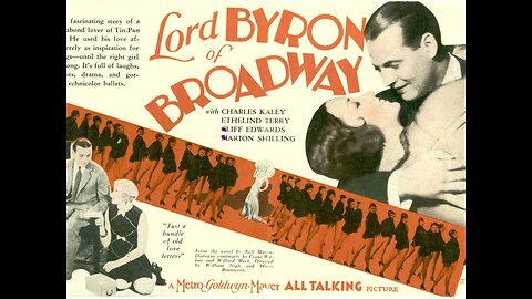 "Lord Byron of Broadway" (1930)