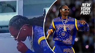 Snoop Dogg smokes weed right before star-studded Super Bowl 2022 halftime show