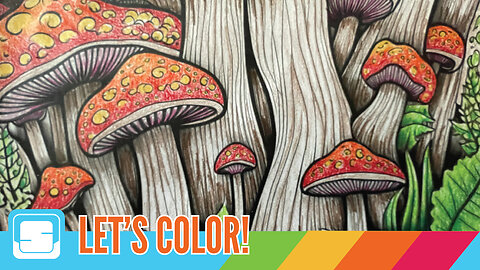 🍄 Magical Mushroom Coloring Adventure | Let's Color!