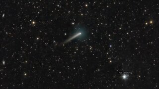 NASA says a bright green comet will appear in the night sky Thursday