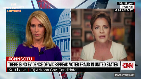 CNN host trying unsuccessfully to make Kari Lake to admit that 2020 election wasn't stolen.