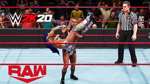 Trish Stratus Vs. Sasha Banks - WWE Raw - Difficulty: Legend - WWE 2K20 - PC Gameplay - Full HD