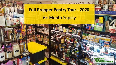 Prepper Pantry Full Tour 2020 - Six+ Months Supply