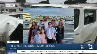 Street race eyed as possible cause of I-8 crash that injured mom and 8 kids