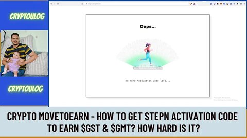 Crypto MoveToEarn - How To Get StepN Activation Code To Earn $GST & $GMT? How Hard Is It?