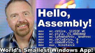 Hello, Assembly! Retrocoding the World's Smallest Windows App in x86 ASM