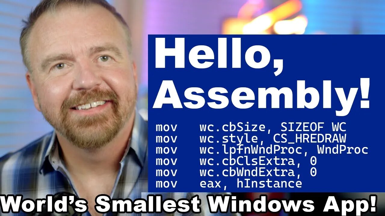 Hello Assembly Retrocoding The World S Smallest Windows App In X86 Asm Hello Assembly Retrocoding The World S Smallest Windows App In X86 Asm