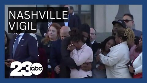 Vigil held for victims of school shooting in Nashville school shooting