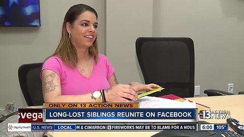 Viral Facebook post leads Las Vegas woman to long-lost brother