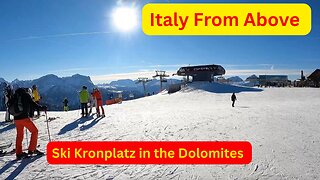 Italy From Above - Ski Kronplatz in the Dolomites in Italy