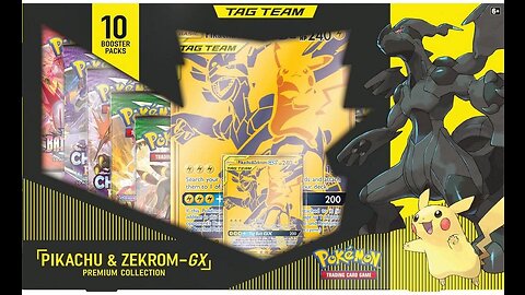 Pikachu & Zekrom GX Premium Collection Box Opening, Game Stop Exclusive Pokémon cards!