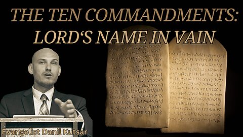 Taking The Name of God in Vain || Evangelist Danil Kutsar