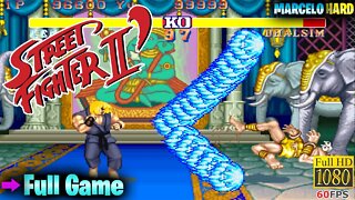 Street Fighter II': Champion Edition (Xiang Long): Blue Ken - Arcade (Full Game Walkthrough)