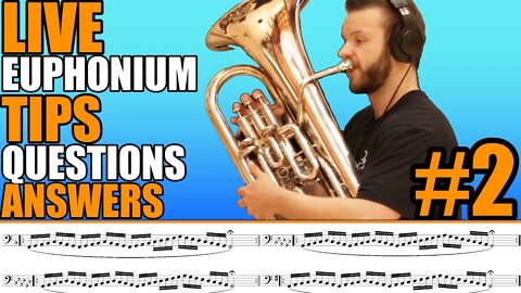 LIVE EUPHONIUM Finger Speed, Coordination and Clarity WITH SHEET MUSIC!!!