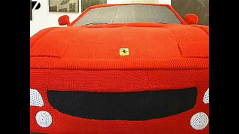 Knitted Ferrari