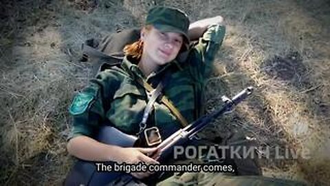 Lugansk legend mortar commander "Slava" has fought UkroNazis since she was 14 - it's all she knows