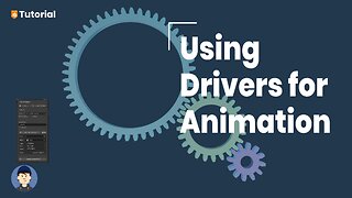 How to use drivers to control gears in Blender | Animation