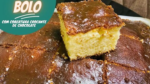 O BOLO MAIS FÁCIL DE SER FEITO COM COBERTURA CROCANTE DE CHOCOLATE #bolo #receita #MaisComida 蛋糕 ケーキ