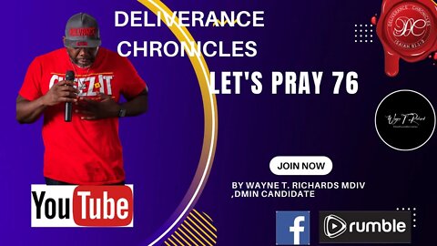 Let's Pray #dlvrnce #deliverancechroniclestv #waynetrichards #dcuniversity #waterspirits