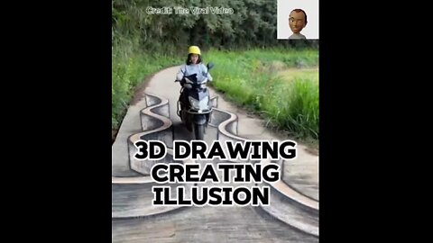 Self-taught 3D artist creating illusion with 3D drawings