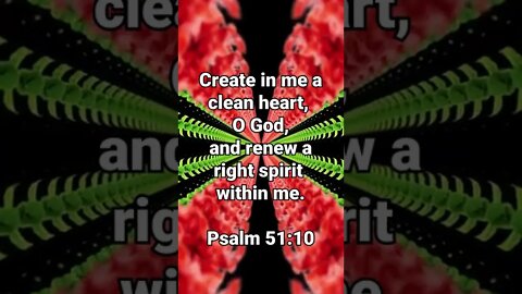 God, Fix Me! * Psalm 51:10 * Today's Verses